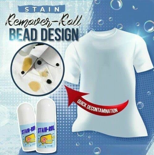 Stain Remover for Clothes | Multi-Purpose Roll Bead Fabric Clothes Stain Remover Pan | Instant Stain Remover for Cotton, Linen, Polyester, Blended Fabric, Denim, Down Jacket Stain Remover for Clothes | Multi-Purpose Roll Bead Fabric Clothes Stain Remover Pan | Instant Stain Remover for Cotton, Linen, Polyester, Blended Fabric, Denim, Down Jacket
